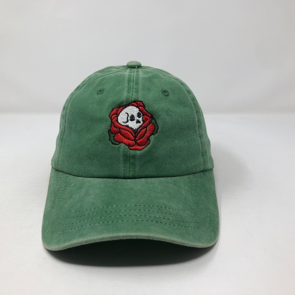 Skull And Roses Slouch Hat Dad Hat - Picture 1 of 5